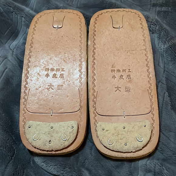 Japanese Setta leather sole and strap, - Picture 4 of 5